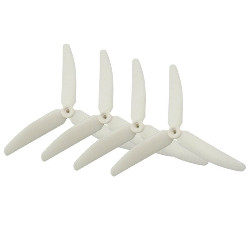 4pcs 3 Blade Propeller Prop for Hubsan X4 H502S H502E RC Drone Parts White