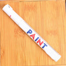 5pcs White Waterproof Auto Tyre Tire Tread Rubber Paint Pen Markers Permanent
