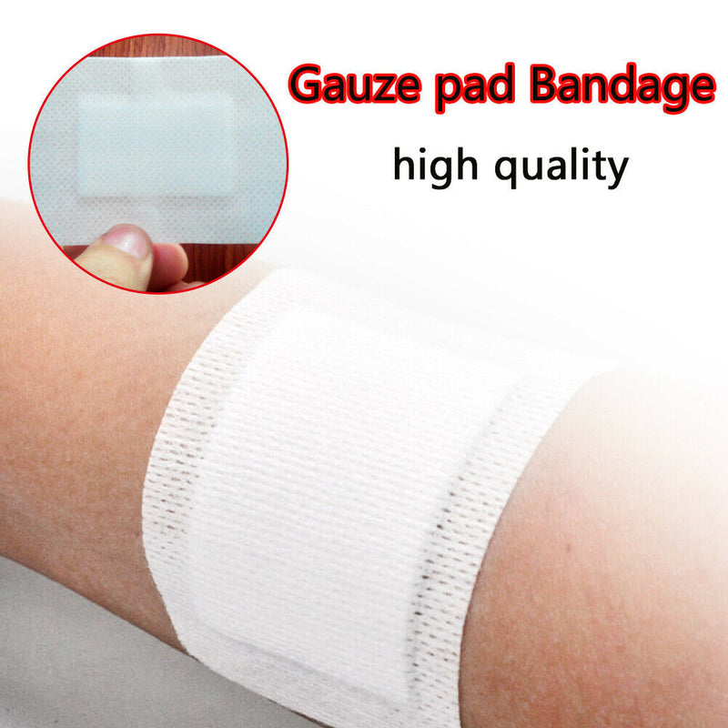 5pcs Non-Woven Medical Adhesive Wound Dressing Large Band Aid Bandage 6cm*10cm
