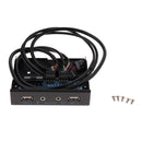 Motherboard 9 Pin to 2 Port USB2.0 Audio Front Panel Expansion Bracket Cable