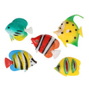 5 Pcs Aquarium Artificial Colorful Glowing Fish Silicone Clownfish Floating