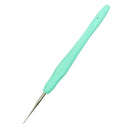 1Pcs Blue Aluminum Crochet Hook Knit Needle Sweater Knitting Tool 0.5mm