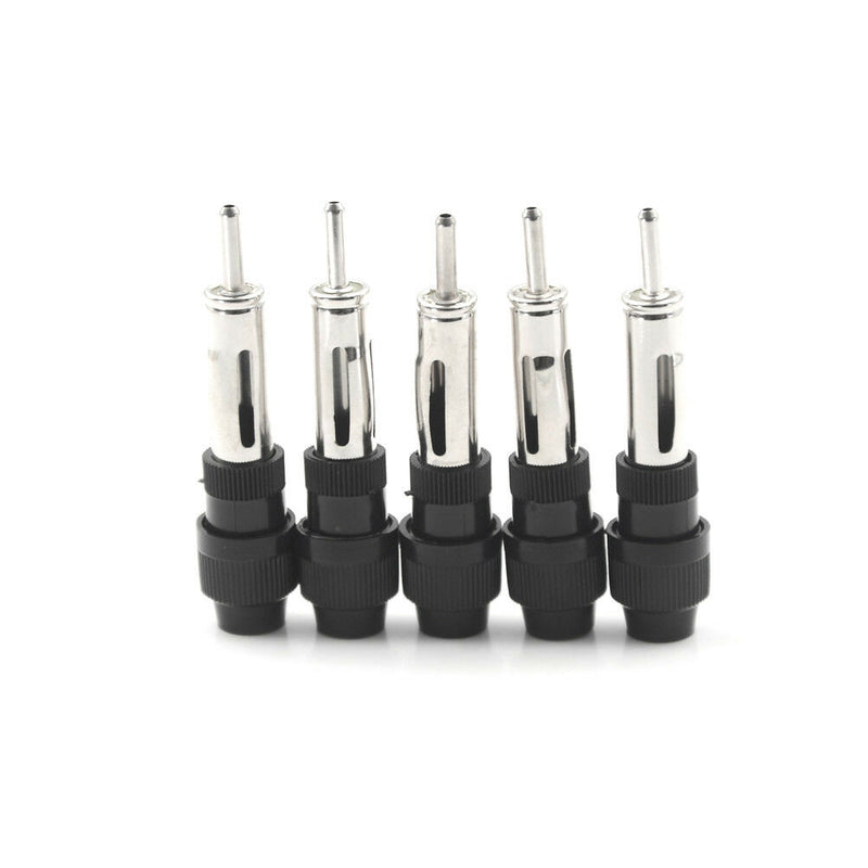 5pcs Auto Car Radio Stereo Din Male Aerial Antenna Repair Connector Plug Bare uW