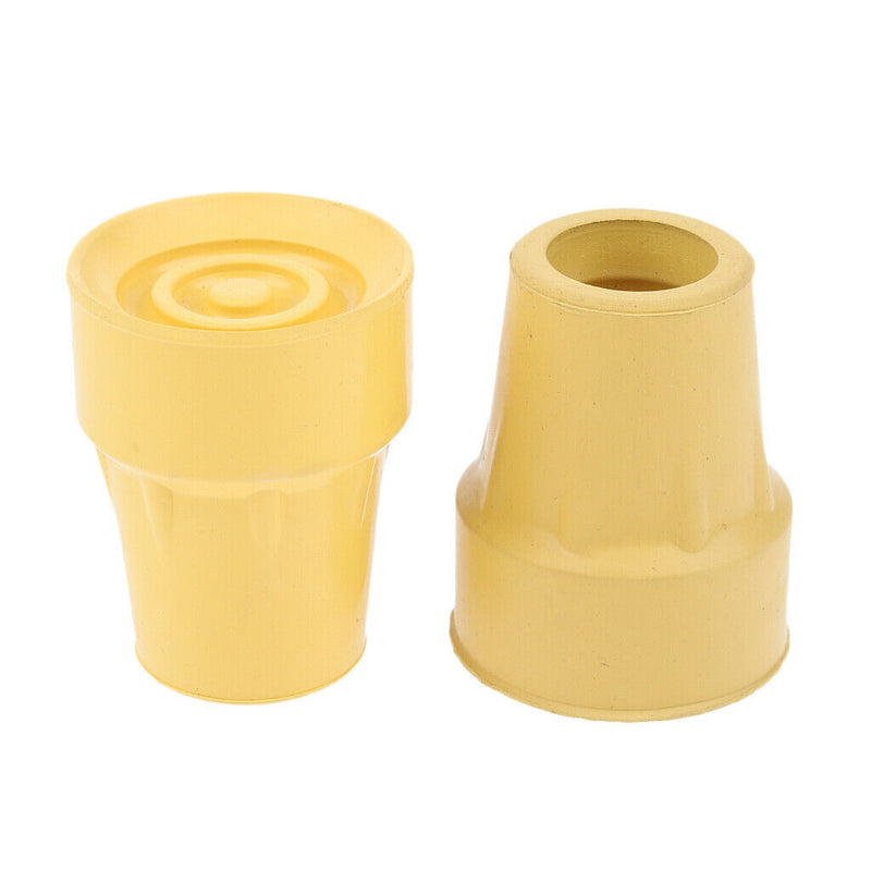 2 Pieces Anti-skid Crutch Ferrules Rubber Ends Cane Walking Stick Tips 22mm
