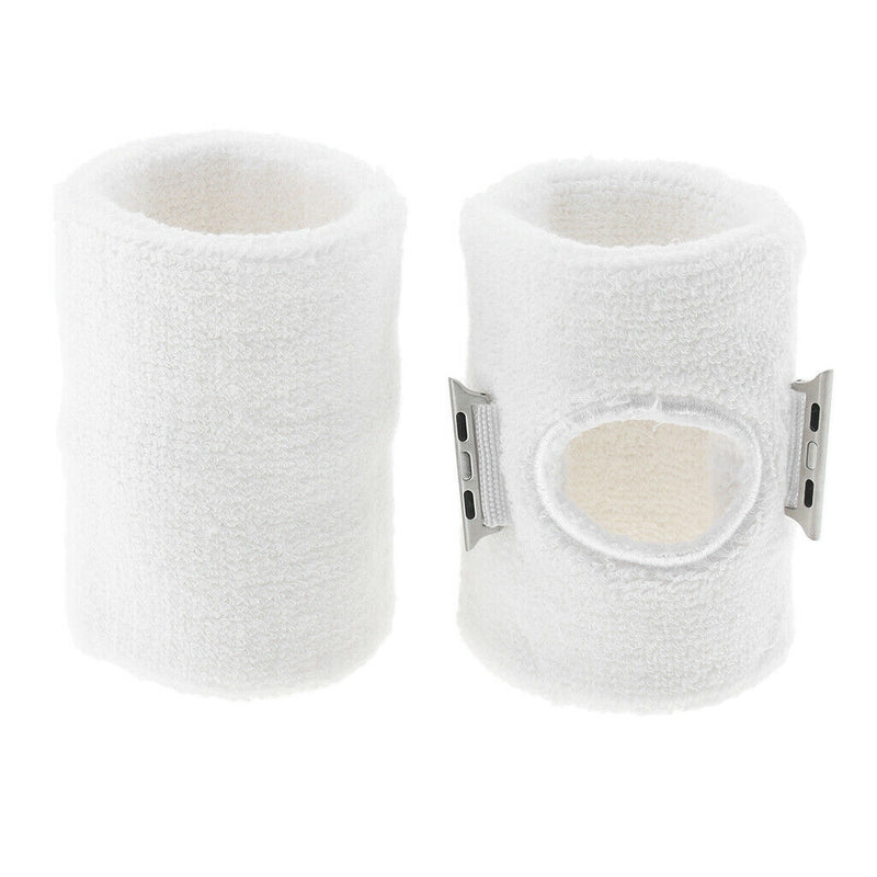 Wristband Sports Fitness Smart Watch Bracer Band for iWatch 1 2 3 38mm White