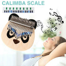 2pcs Kalimba Scale Stickers Thumb Piano Key Note Decals Musical Instrument A