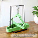 Iron Clothing Organizer Hanger Holder Hook Stacker Rack Storage fr Family Daily