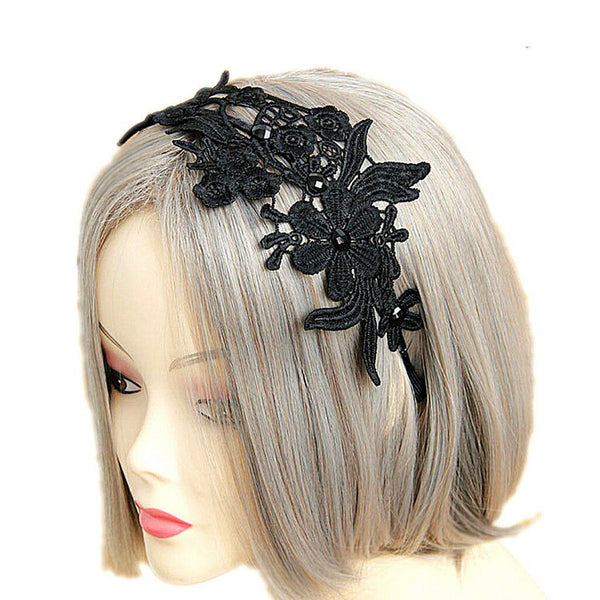 Charm Gothic Lace Flower Simple Headband Handmade Hairband Hair Accessories