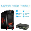 5.25'' inch USB 3.0 Hub Dashboard Media Front Panel Audio ESATA SATA Card Reader