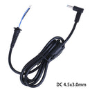 1Pc DC 4.5x3.0mm with pin plug connector cable for Ultrabook adapter cord ME