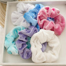 12 Pieces Velor Scrunchie, Velvet Scrunchies, Elastic Hair Velvet