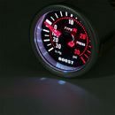 2in 52mm Turbo Boost Gauge Kit 0-30PSI Led Car Pointer Display Smoke Lens Holder