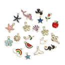 20Piece Enamel Mixed Random Send Alloy Pendant Charms Jewelry DIY Accessories