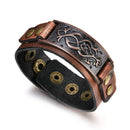 Fashion Punk Gothic Leather Belt Men Women Bracelet Wristband Bangle Cuff Unisex
