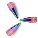 4* Neo Chrome Spiked Valve Stem Cap Aluminum Tire Air Car Truck Bike SUV Wheel