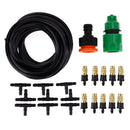 Outdoor Garden Misting Cooling System Fitting 4/7mm Hose 10pcs Nozzles Kit