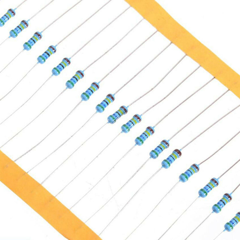1280pcs 1 Ohm - 10M Ohm 1% Tolerance 1/4W Film Resistors Resistance Assortment