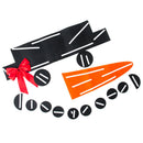 DIY Christmas Snowman Outdoor Decoration Garage Gate Door Elk Bow Hat 3C