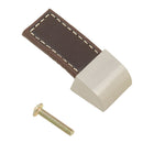 Modern Home Leather Kitchen Cabinet Cupboard Door Drawer Pull Handle -Brown