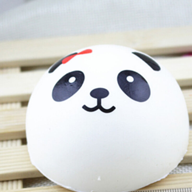 1x 4CM Jumbo   Chubby Panda Bread Cell Phone Keychain Strap Pendant