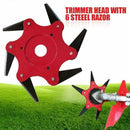 6 Steel Blades Razors 65Mn Lawn Mower Grass Eater Trimmer Head Brush U6J0