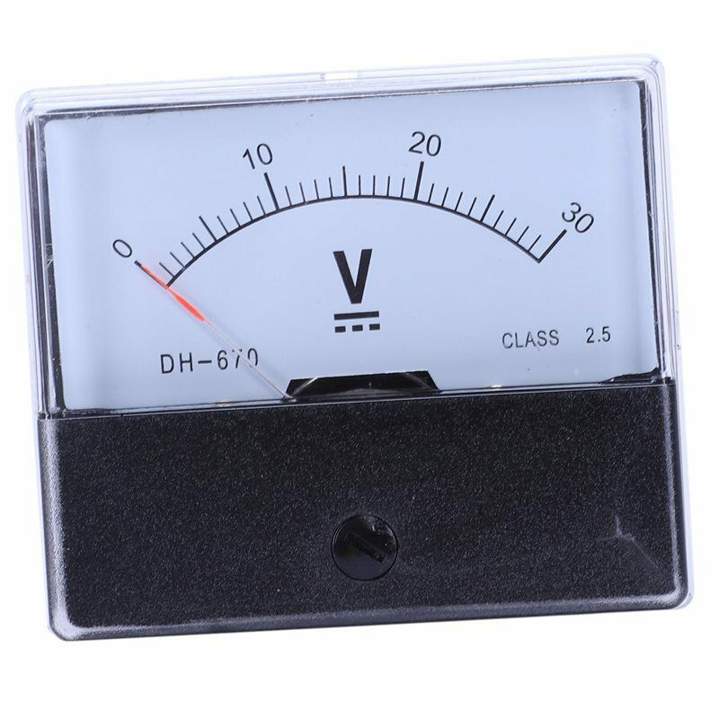 DH-670 Accuracy DC 30V Analog Panel Meter Voltmeter