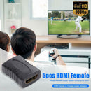 5pcs HDMI Female to Female Extender Coupler Adapter Connector for HDTV