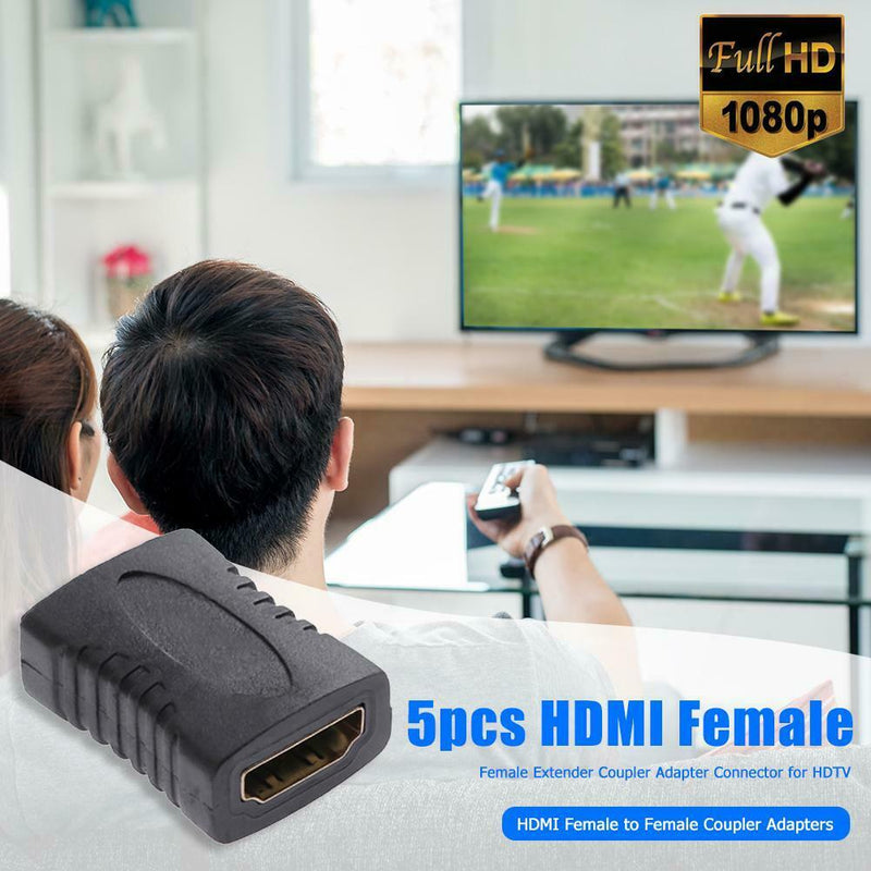 5pcs HDMI Female to Female Extender Coupler Adapter Connector for HDTV