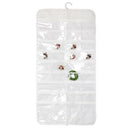 72 Unit Pocket Double Sided Hanging Jewelry Organizer Storage Bag Case  FBQ