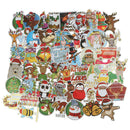 52Pcs Christmas Graffiti Stickers Notebook Travel Box Car Waterproof PVC  ME