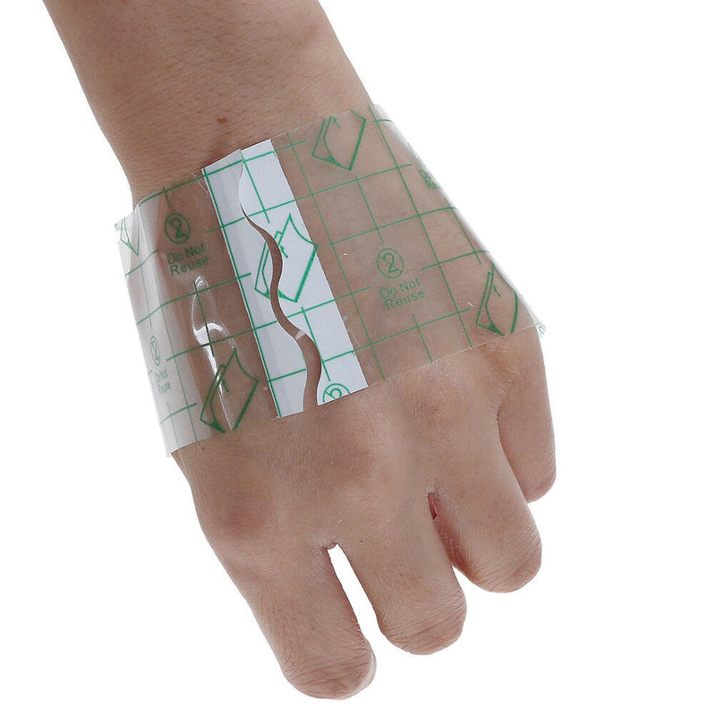 10x Waterproof transparent adhesive wound dressing medical fixation tape band Ew