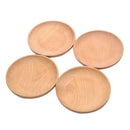Dish Snack Platter Food Plate Wood Round Serving Bowl Salad Tray Breakfast Plate