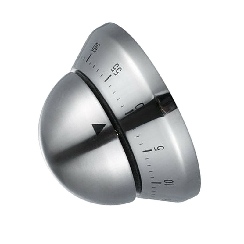 2 Pcs 60 Minutes Kitchen Timer Cooking Bell Counter Alarmer,Stainless Steel
