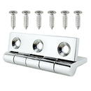 Stainless Steel Boat  Piano Hinge Marine Deck Heavy Duty Hinge with 6 Screws