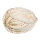 25 Meters Chunky Wool Yarn  Soft Bulky Arm Knitting Wool Roving Beige