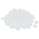 6mm Phillips 17mm Head Dia Screw Plastic Cap Cover White 100PCS Q2V3
