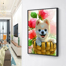 Full Round Drill Diamond Painting 5D DIY Dog Animal Mosaic Decor (Nx073)