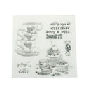 teacup clear rubber stamps seal scrapbooking album card decor diary diy craft  Z