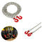 Pair Of Tow Chain W/ Trailer Hook For 1:10 Axial SCX10  D90 RC Crawler