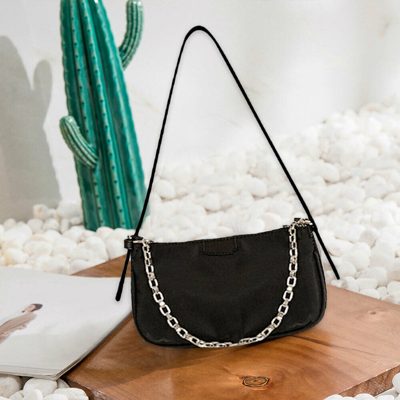 Ladies Streetwear Zipper Totes Shoulder Bags Women Casual Nylon Handbags Purse