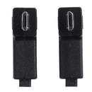 2pcs 90 Degree Micro USB Female to Micro USB Male Adapter Connector