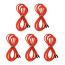 Replacement Jump Rope Cord Skipping Speed Rope Cable with End Caps Red
