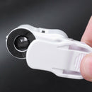 LED 60X miniscope Jeweler Loupe Magnifying Glass magnifying glass UV light P2G1