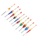 Mix Size 10X Fishing Floats Set Buoy Bobber Fishing Light Stick Floats Fluctuate