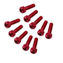 50Pcs M6 Socket Cap Screws Red 25*9mm Socket Allen Cap Head Hex Bolts Met GAM