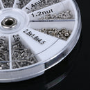 12 Kinds 600Pcs/set of Stainless Steel Screws Nuts Assortment Kit M1 M1.2 M