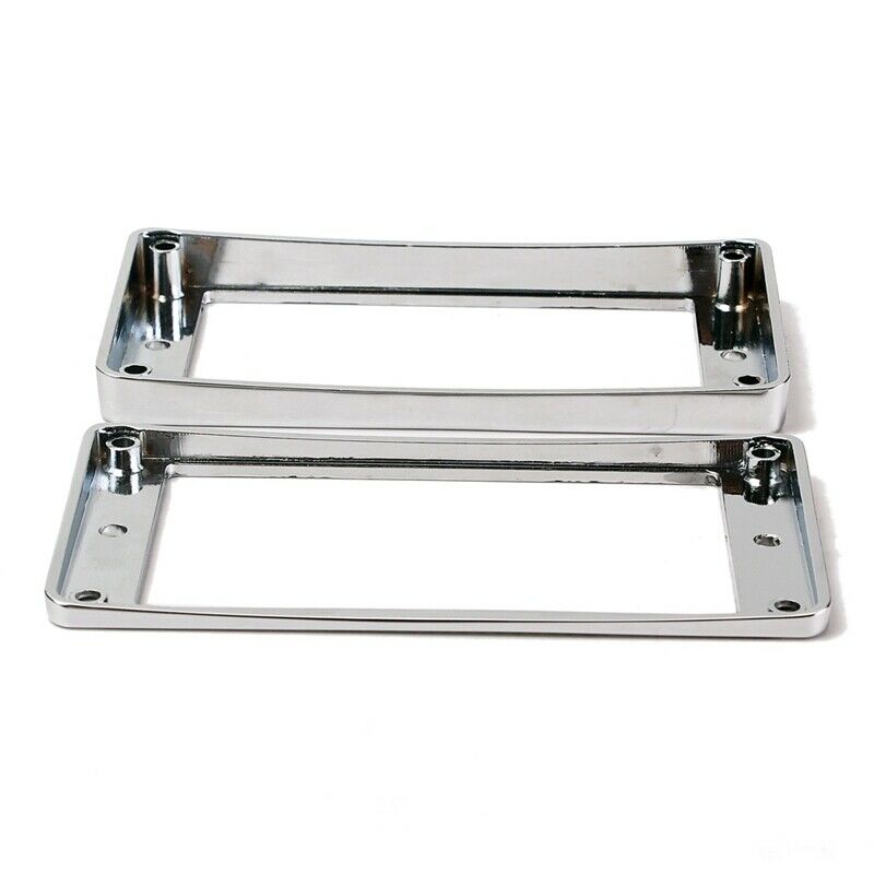 2Pcs Humbucker Pickup Ring Metal Curved Bottom Frame for LP PRS Guitar Part