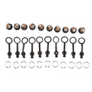 10x DC-022 DC Power Jack Socket Female 5.5x2.1mm DC Connector Panel Mounting