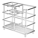 Stainless Steel Toothbrush Holder Toothpaste Razor Stand Bathroom Organizer