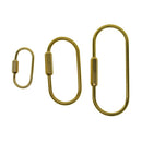 3pcs Small/Medium/Big Screw Lock Key Chain Key  Clasp Bag Buckles